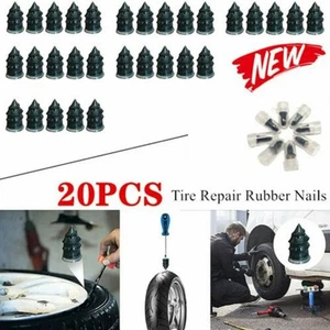 20Pcs/Set Vacuum Tire Repair Tubeless Rubber Nail Screws Fast Tool Car Motorcyle - Picture 1 of 12