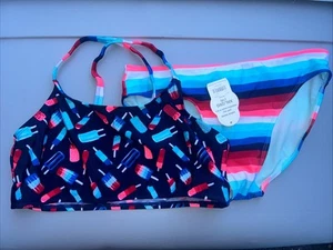 Wonder Nation Girls Size XXL 18 Popsicles Design 2-piece Bikini - Picture 1 of 5
