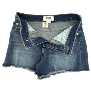 PINK Victoria’s Secret Size 6 High-Rise Fray Denim Jean Shorts NWT - Picture 1 of 6