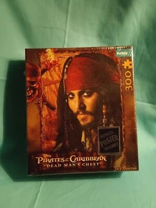 NEW SEALED PIRATES CARIBBEAN Johnny Depp 300 Piece Puzzle + Poster - Picture 1 of 2