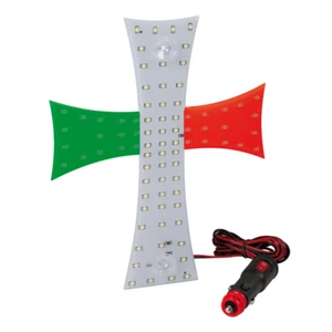 Cruz A Led Italia Decoraciones Luminosas Para Camión 24V 200x250 Mm - Imagen 1 de 7