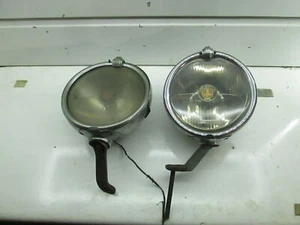 Pair of 1930s Trippe Safety Lights "Speedlights" 8.5" Diameter - Picture 1 of 5