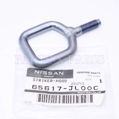 GENUINE OEM NISSAN 370Z INFINITI Q70 G37 M37 HOOD LATCH STRIKER PLATE 65617JL00C - Image 1 of 4