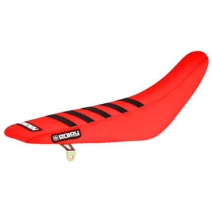 Honda CRF 110 2020-2022 cubierta de asiento de Enjoy MFG todo rojo con costillas negras #234 - Imagen 1 de 2