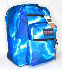 Neuer JanSport großer Studenten Laptop Rucksack -- blau mit Blitzen - Bild 1 von 6