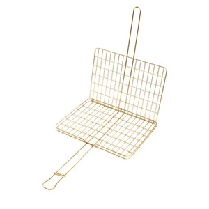 44cm Braai Cooking Grid Electroplated Grill Basket Campfire BBQ Outdoor Barbecue - Picture 1 of 3