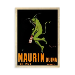 Stampa su Tela su Carta Poster o Quadro Cappiello Leonetto Maurin Quina-1920 ca - Picture 1 of 2