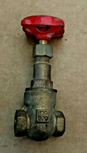 Milwaukee 1/4" Brass Gate Valve Fig 1150 150 SWP 300 WOG Threaded USA made - Picture 1 of 6
