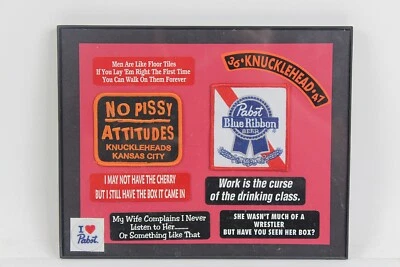 Framed KNUCKLEHEAD Live Music Bar KC MO Stickers & Patches Beer etc Framed - Image 1 of 4