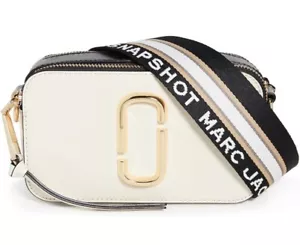 Marc Jacobs The Snapshot Color Block Cloud White Borsa a tracolla multipla + sacchetto antipolvere - Foto 1 di 9