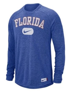 NIKE UF Florida Gators Stadium Top Royal Blue Long Sleeve Shirt NEW Mens XL - Picture 1 of 6