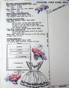Daisy Kingdom Pinafore Yoke Panel #8313 Fabric Panel - Picture 1 of 2