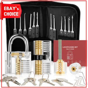 Lock Pick Set 36Pcs Transparent Training Padlock for Beginner Locksmith Training - Picture 1 of 12