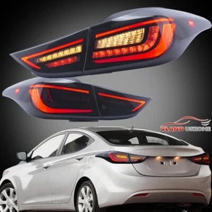 2PCS Upgrade w/Sequential  LED Tail Lights For 2011-2016 Hyundai Elantra Sedan - Picture 1 of 17
