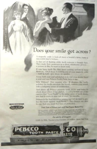 1918 Pebeco Toothpaste - Danderine Full Page Magazine Print Ad vintage ephemera - Picture 1 of 4
