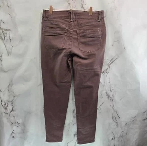 Democracy Pants Women 8 Purple Crop High Rise Skinny Ab Technology Solution - Imagen 1 de 11