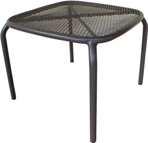 VivaGarden Tavolino da Giardino Orlando in Acciaio cm 41x41x43,5 h Grigio - Foto 1 di 1