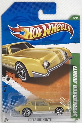 2011 Hot Wheels Treasure Hunts Studebaker Avanti 5SP колеса ограниченный выпуск 5/15 - Изображение 1 из 2