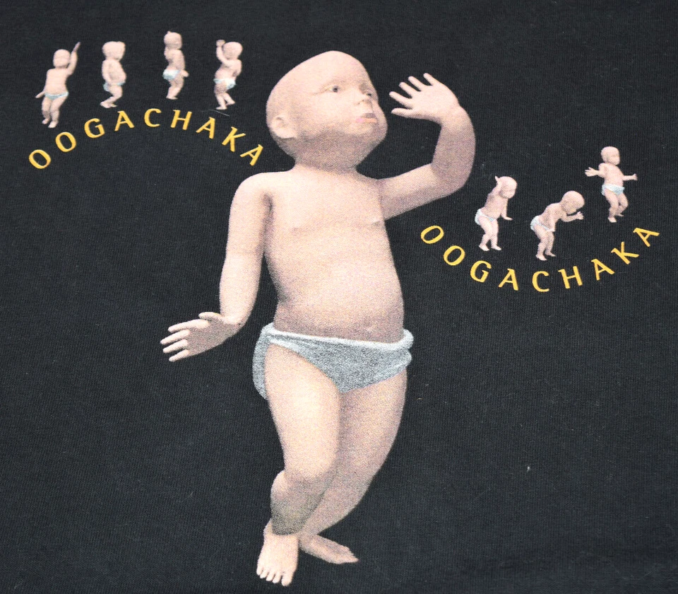 VintageT-Shirt Ally McBeal Size M/L 90s Oogachaka Dancing Baby Design c.1998 - Image 1 of 4