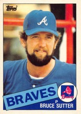 Bruce Sutter 1985 Topps Traded Baseball card #115T Atlanta Braves