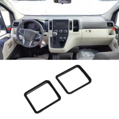Carbon Fiber Front Side Air Outlet Vent Cover Trim For Toyota HIACE 2019-2022 — 第 1/4 张图片