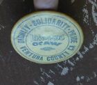 Stary oryginalny przypinka tylny przycisk WORKERS UNION 1960's Ventura California bardzo rzadki