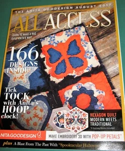 Anita Goodesign All Access VIP Club August 2017 Embroidery Design CD & Book - Picture 1 of 10