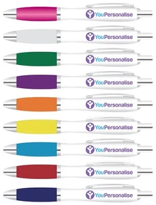 1 - 500 Full Colour Business LOGO Printed Personalised Contour Pens Promotional  - Picture 1 of 1