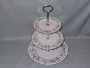 Royal Doulton Clairmont 3-stufiger China Hostess Kuchentellerständer TC1033 - Bild 1 von 4
