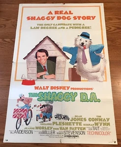 The Shaggy D.A. 1977 Disney gefaltet ein Blatt Filmplakat 27"x41" Komödie - Bild 1 von 12