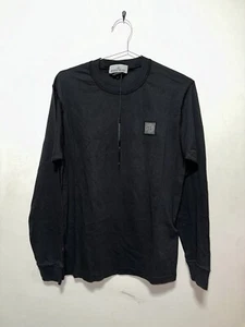 Stone Island Mens Long Sleeve Logo Patch T-Shirt - Black - S - 761522713.V0029 - Picture 1 of 7