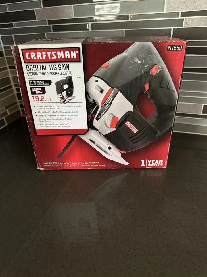 Craftsman 11569 C3 19.2V Orbital Jig Saw with Laser Trac - Part # 11569 - Image 1 of 4