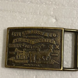 Levi Strauss & Co. Vintage Belt Buckle Riveted Clothing USA Levi’s XX - Picture 1 of 4