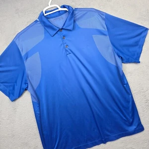 Nike Golf Polo Shirt Mens 2XL Blue Short Sleeve Dri Fit Moisture Wicking Sports - Picture 1 of 14