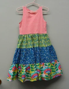 Matilda Jane Platinum Tiered Tank Dress Floral size 4 - Picture 1 of 8