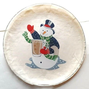 Nuevos platos de postre surtidos de muñecos de nieve LUMINARC Coffee Club años 90 hechos en Francia - Imagen 1 de 8