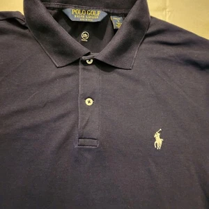 Ralph Lauren Golf Polo Herren L Pro Fit Wicking Stretch Lightweight Navy Spellout - Bild 1 von 8