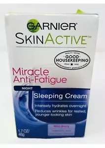 Garnier SkinActive Miracle Anti Fatigue Sleeping Cream Night 1.7oz Skin Active - Picture 1 of 2