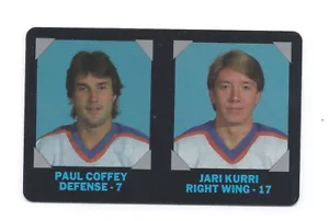 1985-86 7-ELEVEN JARI KURRI #6 PAUL COFFEY NHL COLLECTORS SERIES 7-11 - Picture 1 of 2