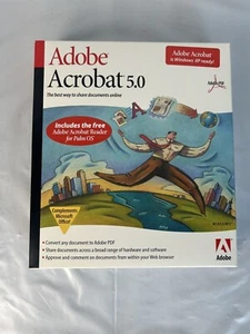 Adobe Acrobat 5.0 CD Serial included Windows Manual - Picture 1 of 8