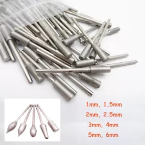 1 mm-6 mm Diamantschleifen Grat Bohrer Bits für Dremel Drehwerkzeuge 400 1200er Körnung - Bild 1 von 6