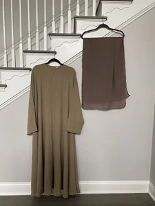 One Size Dubai Saudi Women Muslim Abaya Maxi Dress - Picture 1 of 10