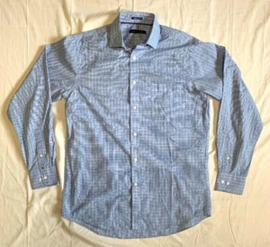 Camisa Tommy Hilfiger Hombre Manga Larga Talla M 15-15.5 34/35 Azul Blanco Abotonada - Imagen 1 de 6