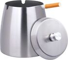 Large Windproof Ashtray With Lid for Cigarettes Outdoor Stainless steel Ashtrays