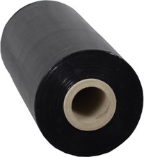 40x ruedas maschinenstretchfolie film estirable, negro 23 My 1512m - 17,5 kg