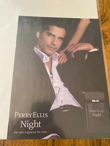 Vintage 2011 Perry Ellis Night Fragrance For Men Male Model ad - Picture 1 of 1