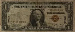1935A $1 One Dollar Bill Hawaii United States P33673601C - Picture 1 of 2