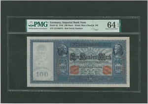 GERMANY  100 MARK 1910 P 42 UNC - Picture 1 of 3