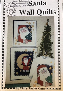 Vintage Holiday Quilt Pattern: Santa Wall Quilts by Cindy Taylor Oates - Picture 1 of 6