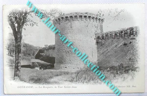 CPA 44 BRETAGNE GUERANDE LES REMPARTS LA TOUR SAINTE ANNE CARTE POSTALE XIXe DND - Picture 1 of 1